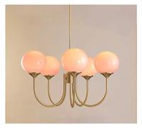 Modern French Simple Country Vintage Retro White Glass Lovely Girl's Living Room Bedroom Pendant Lamp