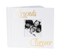 Modern Friends Forever Photo Album with Gold Foil Text - Holds 80 4x6 Picture...