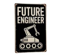 Modern Future Engineer Automation Ai Technology Robotics Robots Metal Signs Wall Plaque Novelty Metal Tin Sign For Dining Garden Kitchen 30X40cm