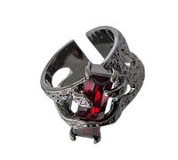 Modern Gemstones Adorned Rings Adornment Featuring a Open Structure and Laval Inspired Look for Stylish Gatherings Unique Personality Rings