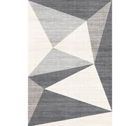 Modern Geo Grey Rug - Tokyo Collection RainbowHome Grey 160cm x 120cm