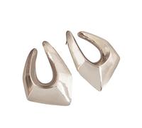 Modern Geometric Alloy Studs Earrings Eye Catching Geometric Alloy Ear Studs Adornment for the Modern Fashion Lover Stylish Ear Accessories