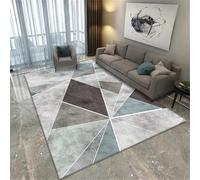 Modern Geometric Area Rug 170x240cm Colorful Gray Blue Textured Carpet for Living Room Customizable Floor Protector Stylish Home Décor Soft and Durable
