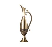 Modern Geometric Embossed Metal Vases Carving Farmhouses European Styles Flower Container Home Decors Display Vessel Embossed Metal Vases
