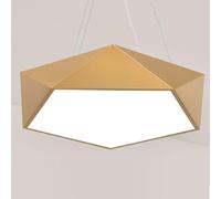 Modern Geometric Hanging Lamp Ceiling Island Lighting, 6500K, Energy Saving Ceiling Light Chandelier Adjustable Height Led Pendant Light for Living Room Dining Room Kitchen Island Foyer Offic LWX