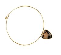 Modern Geometric Jewelry Piece Collar Chain Feature Acrylic Floral/Heart Pendant Necklace Animal Print Charm Stylish Acrylic Gift Necklace For Her