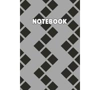 Modern Geometric Notebook - Gray & Black Triangle Tile Pattern: Minimal Aesthetic Lined Journal | Abstract Tile Design | Perfect for Note-Taking, School & Office