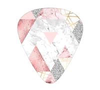 Modern Geometric Pattern,12 Pcs Guitar Pick,3 Different Thickness Plectrums for Acoustic Guitar Bass Ukulele (0.46mm 0.96mm 0.71mm)