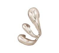 Modern Geometric Studs Earrings for Girls Lightweight Alloy Materials Piercing Release Double Color Selection Ear Accessories Gold/White K Double Tone Ear Accessories