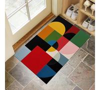 Modern Geometry Door Mats Indoor, Machine Washable Soft Doormats, Dirt Trapper Door Mat, Super Absorbent Entrance Rug, Abstract Art Non-Slip Floor Mats For Inside (45 X 75 Cm, Mixed Colors)