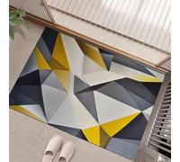 Modern Geometry Doormat - Inside And Outside Welcome Mat, Light Gray Indoor And Outdoor Front Doormat With Non-Slip Backing, Heavy Duty Entrance Mat, 40 X 60 Cm Simple Style