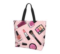 Modern Girl Cosmetic Shoulder Bag,Large Capacity Reusable Grocery Shopping Bag,Women's Ultra-Light Handbag Tote Travel