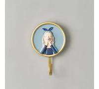 Modern Girl Figurine Resin Sculpture Wall Hook - Towel, Key, Coat Hanger Decor for Bathroom, Bedroom, Home & Office - Stylish Art Piece & Functional Storage Solution
