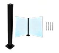 Modern Glass Balcony Railing Post Kit - Elegant Indoor Staircase & Outdoor Balustrade System for Safety Style and Durability - Enhance Your Home's Aesthetic Today!