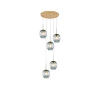 Modern Glass Balls Staise Chandelier,Minimalist LED Raindrop Pendant Light,Duplex Crystal Ceiling Hanging Lights Fixtures for Livingroom Home-10 d 30x150cm