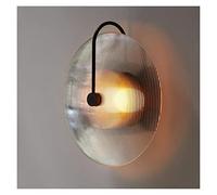 Modern Glass Corrugated Wall Lamp Living Room Bedroom Art Bedside Sofa Next to The Background Wall Model Room Wall Lamp
