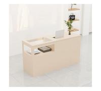 Modern Glass Display Reception Desk Retro Design for Retail Stores Tempered Glass Stylish Front Counter Contemporary Furniture for Boutique Reception Areas