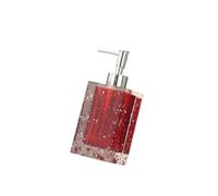 Modern Glass Emulsion Bottle Color Soap Liquid Container Household Makeup Remover Shampoo Collection Bathroom Accessories(Red)
