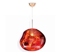 Modern Glass Lava Pendant Lights with Irregular Shape in Copper Gold and Silver Finish Unique Hanging Lamp for Bedroom with E27 Socket