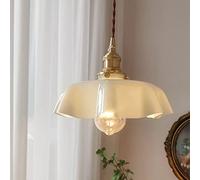 Modern Glass Pendant Lighting, Flower Shaped Ceiling Fixture for Kitchen Island & Dining Room