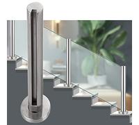 Modern Glass Railing Post - Durable Indoor/Outdoor Balcony & Stair Railing Stylish Terrace Barrier for Enhanced Safety and Elegance