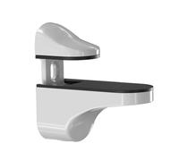 Modern Glass Shelf Holder Adjustable Wall Bracket Glass Shelving Brackets for Display in Shower Room Kitchen Office Office Shelf Accessories