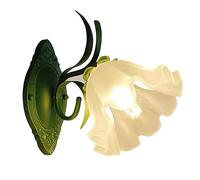Modern Glass Wall Sconce, Nordic Wall Mount Light in Flower Shape, Aesthetic Room Decor Headboard Wall Lamps, E27 Indoor Wall Lighting Fixtures for Living Room Bedroom Bedside Hallway