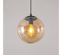 Modern Globe Pendant Light Sphere Lamp 1 Head 14" Wide Dining Room Hanging Lamp Ball Lighting for Kitchen Island, Silver Made in China