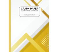 Modern Gold Geometric Design - Graph Paper Composition Notebook: Quad Ruled (4x4), 100 Pages, 8.5 x 11 Inches | Ideal for Students, STEM, Architects & Professionals