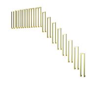 Modern Gold il for Indoor/Outdoor Walls Wrought Iron Safety Railing Support Bar for Porch Loft Villa - Stylish Decorative Guardrail