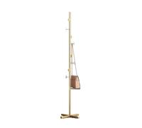 Modern Gold Standing Coat Rack Stylish Vertical Hanger for Bedroom Living Room & Indoor Use Simple & Elegant Design for nizing Coats & Accessories