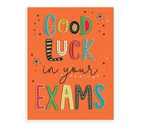 Modern Good Luck Card Good Luck Exam - 8 x 6 inches - Regal Publishing