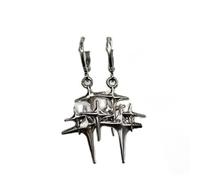 Modern Gothic Heart/Star Earrings Ear Accessories Handmade Jewelry For Unique Daily Wear Or Special Occasions Gothic Her