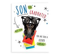 Modern Graduation Card Graduation Son - 8 x 6 inches - Regal Publishing