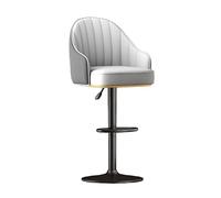 Modern Gray Counter Height Bar Stools 360° Swivel with Backs & Armrests Perfect for Kitchen Islands & Dining Rooms Adjustable 40cm Seat Height Stylish & Comfortable