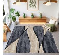 Modern Gray Hallway Carpet 100x200cm - Stylish Geometric Patterns Ideal for Bedroom & Living Room Versatile Area Rug for Home Decor