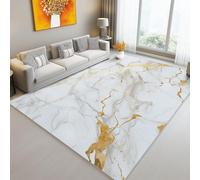 Modern Gray Printed Area Rug 60x120 cm Washable Marble Design with d Veins Soft Flannel Short Pile Antibacterial Home Decor for Living Room Bedroom Kitchen