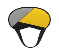 Modern Gray Yellow and Black Geometric, Full Eye Covers Light Blocking Eye Masks Blackout Sleep Eye Muffs