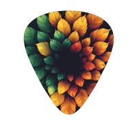 Modern Green Leaves Guitar Picks Gift Set - Smooth Durable Plectrums For Acoustic, Electric & Bass Guitar, Perfect Present For Guitar Lovers & Musicians