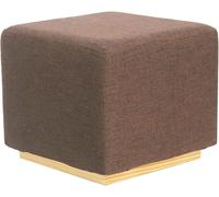 Modern Green Square Ottoman - Small Upholstered Footrest with Foam Padding 34 x 45 cm Stylish Accent Furniture for Home Decor and Vanity Chic Home Accessory