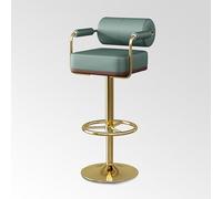 Modern Green Swivel Bar Stools - High Back Counter Height Chairs for Kitchen Dining Room & Bar - Easy 3-5 Minute Assembly - Stylish & Comfortable Seating