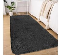 Modern Grey Area Rug 60x120cm - Washable Anti-Slip Extra Large Shaggy Soft Carpet Mat for Living Room, Bedroom, Kids - Fluffy Floor Mat(AA)