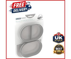 Modern Grey Mat and Bowl Set for SureFeed Microchip Feeder, Dishwasher Safe