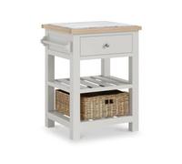 Modern Grey Painted 1 Drawer Small Kitchen Island