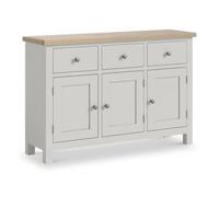 Modern Grey Painted 3 Door Large Sideboard - 120cm