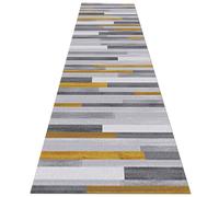 Modern Grey Yellow Hallway Runner Rug Non Slip Washable Area Corridor/Kitchen/Bedroom/Hall/Living Room Entryway Runner Carpet 70x500cm 80x150cm(100×400cm/3.3ft×13.1ft)