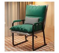 Modern Guest Chair with Lumbar Support Thick Cushion Wheel-Free Design Elegant Waiting Room Armchair for School Church Reception Office Seating