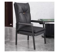 Modern Guest Reception Chair with Padded Armrest and High Back Support Ideal for Waiting Rooms and Offices Comfortable Single Sofa with Lumbar Support Suitable for Restaurant Use,Nero-One Size