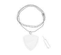 Modern Guitarister Essential Pendant Combining Clear Pick Storage With Trendy Wearable Design Transparent Acrylic Pick Protectors