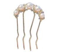 Modern Hair Stick With Pearls Embellishment Multi Functional U Shape Hairpin For Casual Or Hanbiuk Styling Minimalist Updos Hair Stick